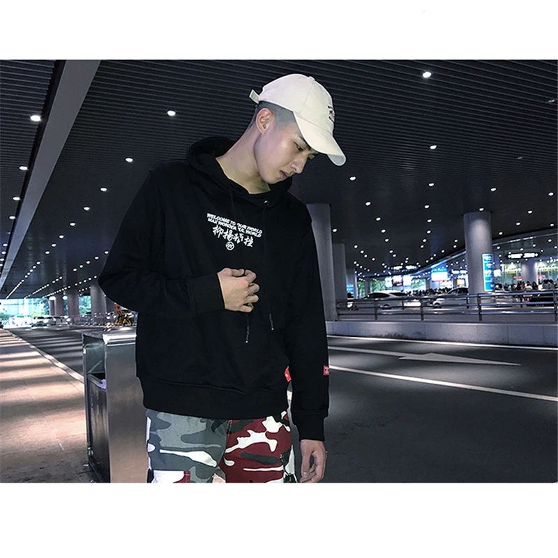 Новинка 2018 Мужская толстовка в китайском стиле хип хоп|Мужские толстовки и