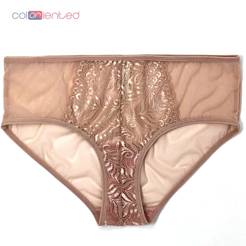 Трусики COLORIENTED женские бесшовные мягкое нижнее белье кружевные дышащие