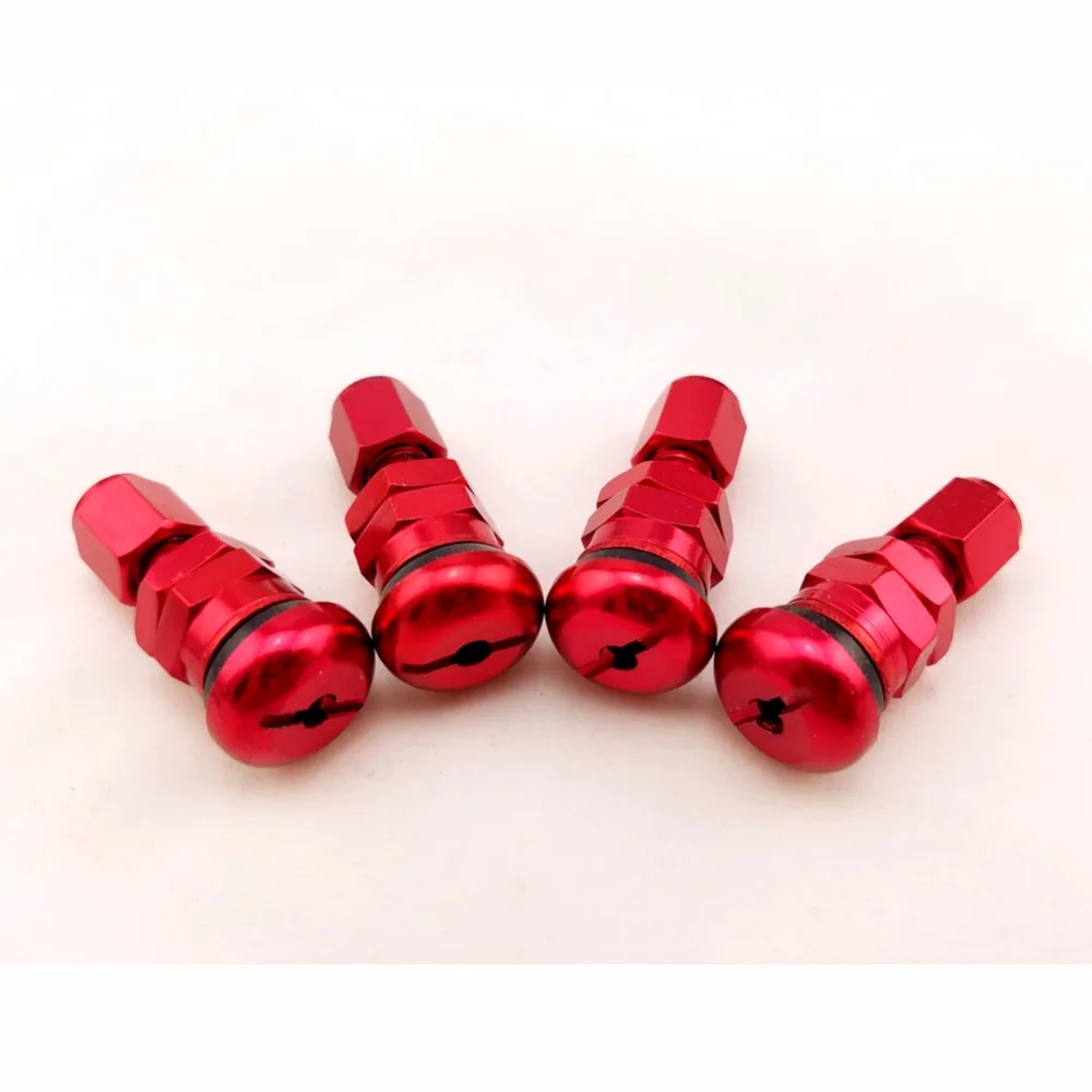 Универсальные колпачки для стержней гоночного клапана 4 шт. колесные диски |