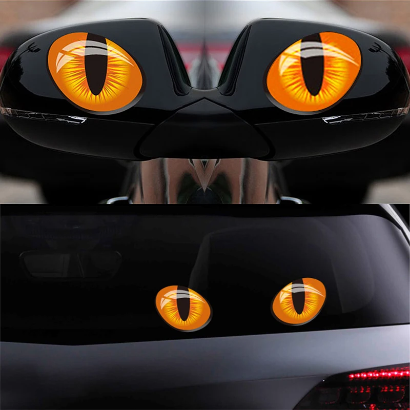 2 шт. автомобильные 3d наклейки кошачий глаз|car sticker|sticker truckcat car stickers |