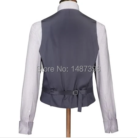 Бесплатная доставка Индивидуальный заказ двойной Vent жених смокинг лацкан друг