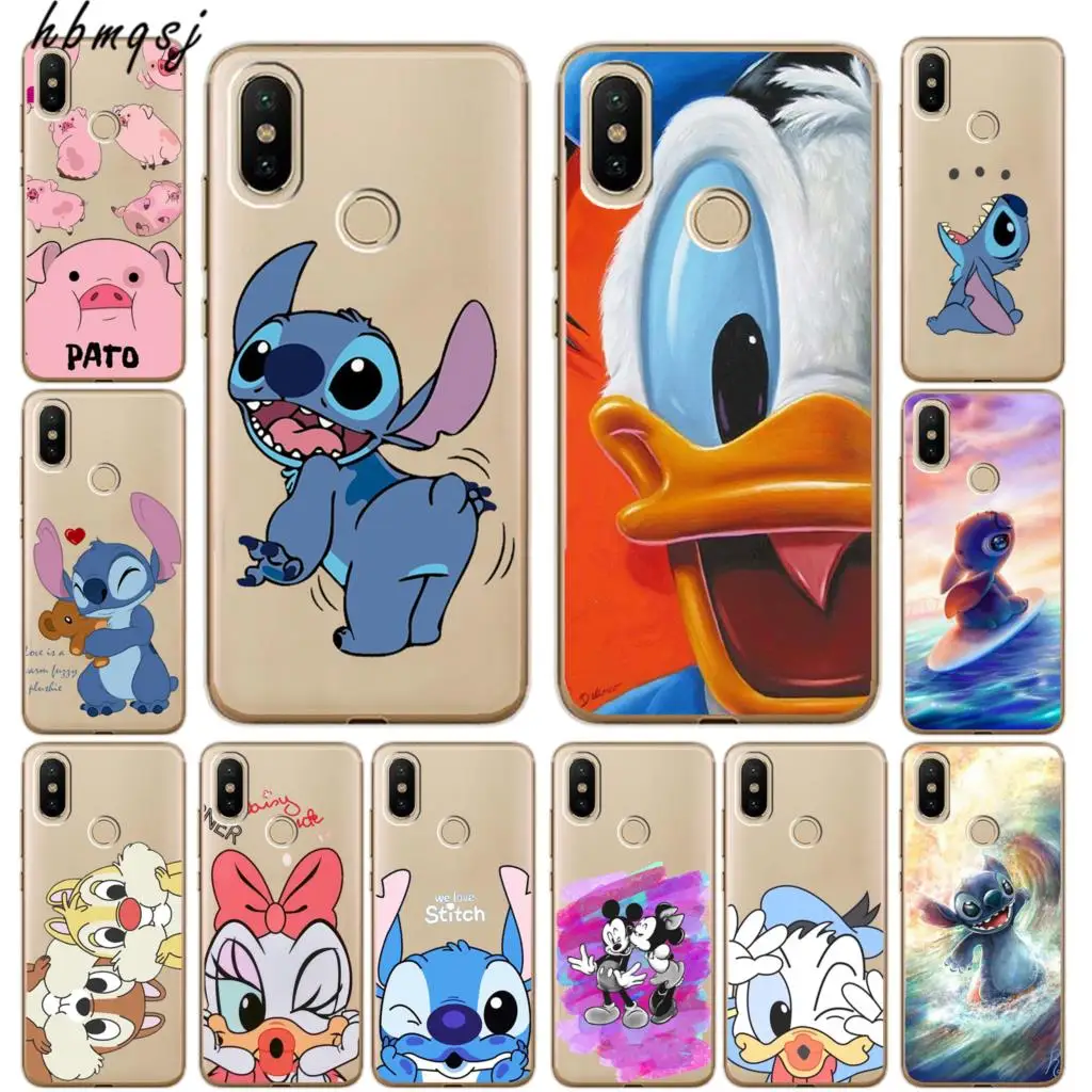 Милый чехол funda для xiaomi mi a2 lite силиконовый мягкий мультфильм Стич ckey Оригинальный