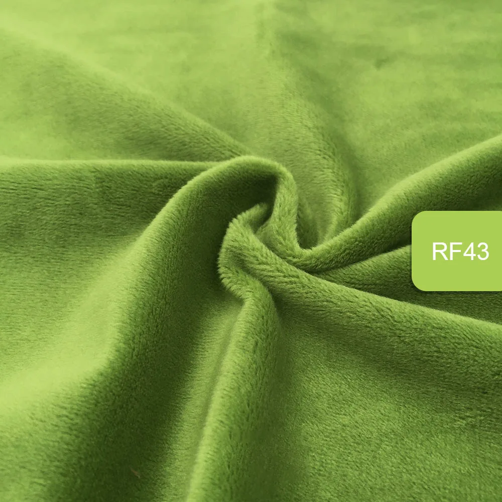 rf43 Zyfmptex 1 шт. Minky ткани для шитья ручной работы Домашний текстиль ткань для игрушек плюшевая ткань пэчворк сплошной цвет стиль 45*50 см - Цвет: rf43