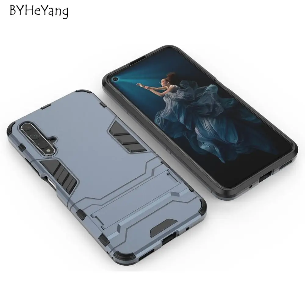 Чехол для Huawei Nova 5T чехол Honor 30 Lite армированный робот резиновый тонкий жесткий