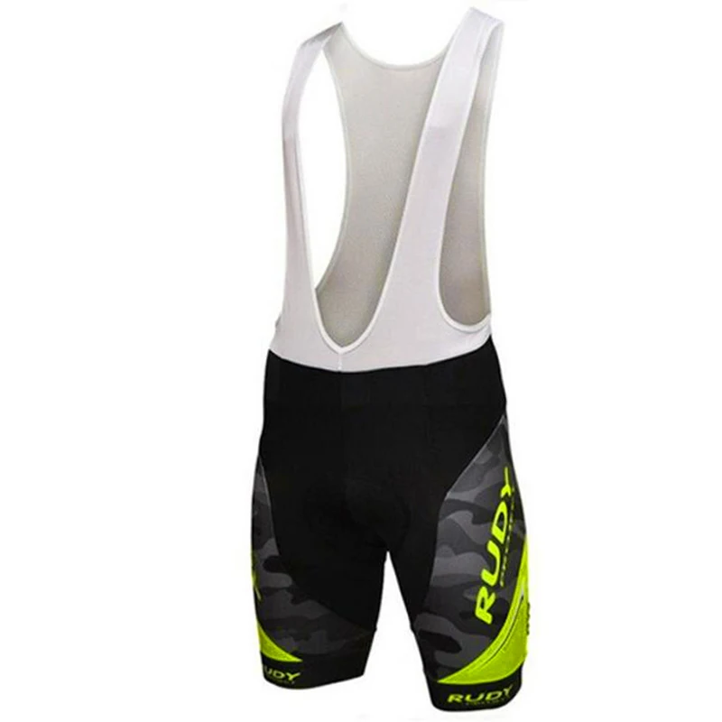 Bib Cycling Shorts Rudy бренд муки желтый Pro велосипедные шорты мужские 3D противоскользящие гелевые велосипедные шорты для горного велосипеда - Цвет: Bib Cycling Shorts