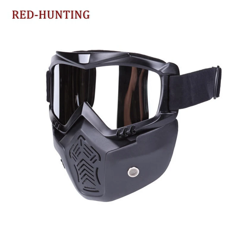 Высокое качество очки маска тактические со съемной лицевой маской для