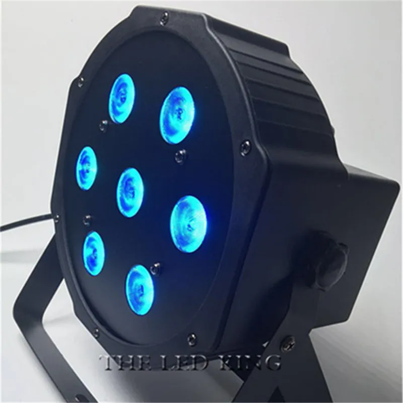 4 шт./лот DJ Flat SlimPar Quad 7 RGBW Цветовая смесь LED 7x15W 4 в 1 DMX Light Освещение Fast Shipping on.