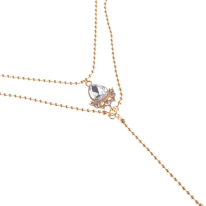 Женский браслет на ногу XINAYO Boho золотистые серебристые с кристаллами и камнями