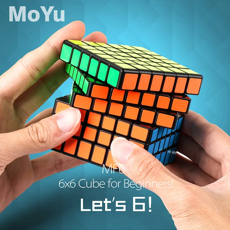 MoYu 6x6x6 магические кубики MofangJiaoshi MF6 скоростной игровой кубик игрушка лабиринт головоломка 68x68 мм Magico cubo Развивающие игрушки для детей