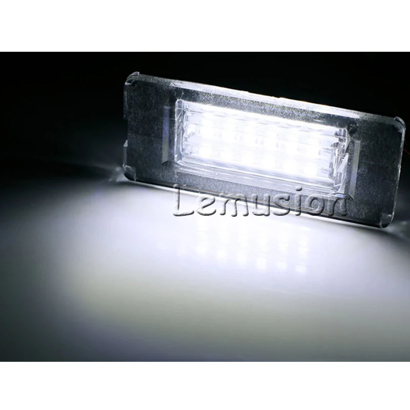 1 пара Автомобильный светодиодный светильник номерного знака 12 В белый SMD LED canbus