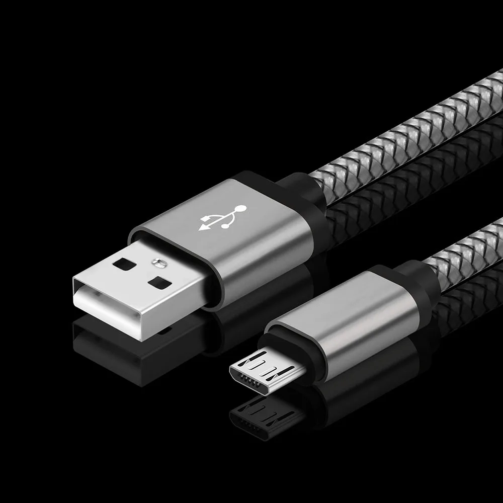 Новинка, 10 футов, микро USB, быстрое зарядное устройство, синхронизация данных, передача, сильный плетеный вязаный кабель для Android, samsung S7 S6 S4 S3 Note 5 4 2