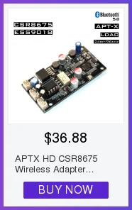 APTX HD Bluetooth 5,0 беспроводной аудио приемник адаптер CSR8675 PCM5102 декодирование ЦАП Плата