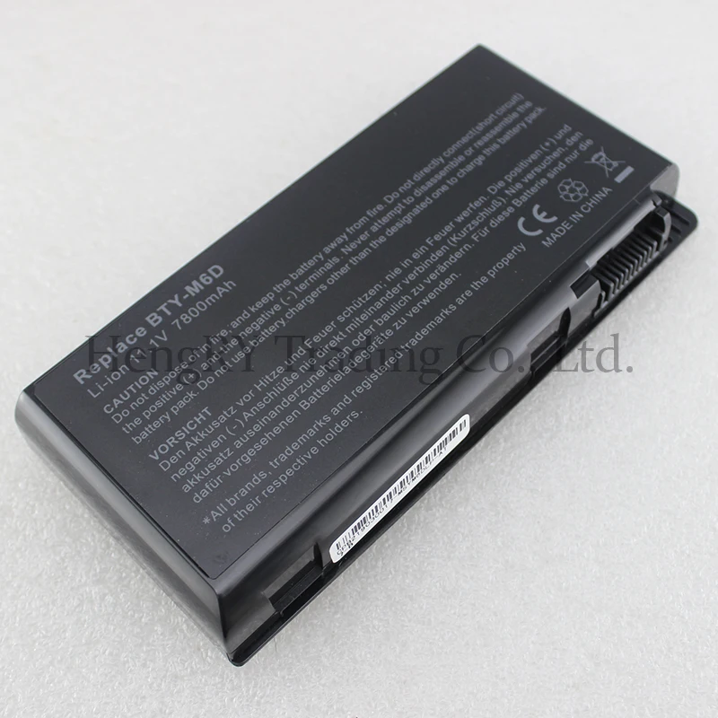 HSW 7800 мАч 9 элементов Аккумулятор для ноутбука MSI BTY M6D GT783H GX660 GX660DX GX70H GX780R GT70 GT760 GT60