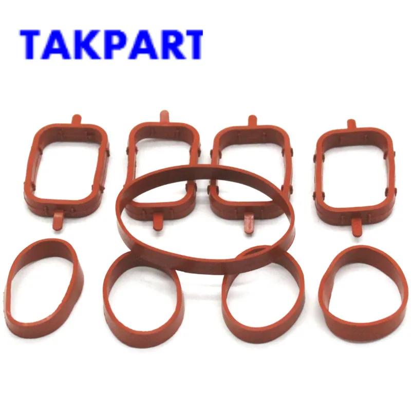 Прокладки впускного коллектора TAKPART для BMW Rover M47 E87 E46 E90 E91 E92 E93 11612246945 11612245439