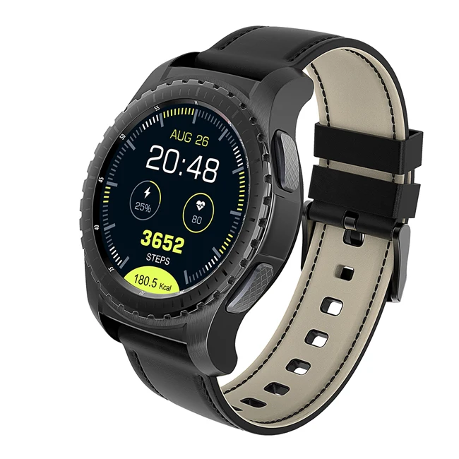 black smart watch Умные часы KW28, Bluetooth, gps, наручные часы, поддержка SIM/TF карты, часы, телефон, фитнес, трекер сердечного ритма, часы для Android, IOS, телефон - Цвет: black smart watch