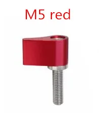 M5 Red M4 M5 M6 Мужская Резьба 17 мм длинная Вращающаяся ручка регулируемый винт рычага для большого пальца для DJI Ronin-M Gimbal стабилизатор ручная поворотная ручка - Цвет: M5 Red