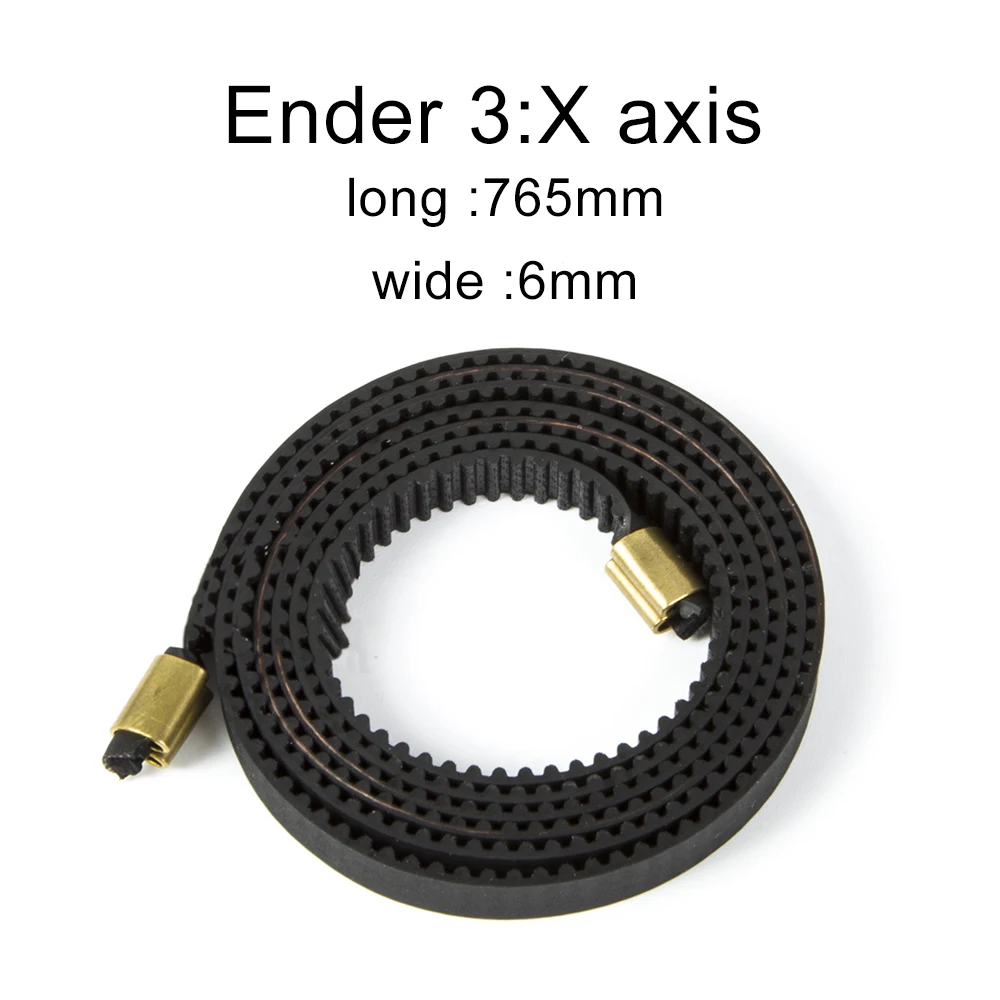 

3D Printer Part Ender-3 Belt Open Timing Rubber 2GT Timing Width 6mm Y axis 720mm + X axis 765mm for Ender-3 3D Printer