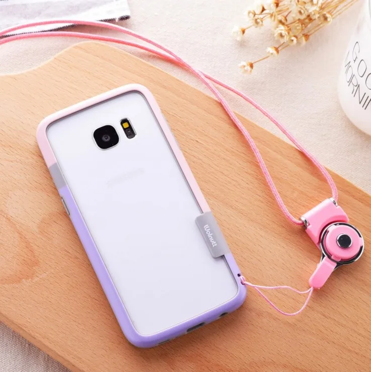 purple pink Для samsung S9 plus двойной цветной бампер Zenus Walnutt Силикон+ PC Рамка для samsung Galaxy Note8 S9 S8 S8plus S7 edge+ ремешок - Цвет: purple pink