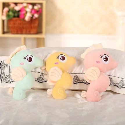 Милая плюшевая кукла гиппокампа цветная мультяшная речная лошадка набитая для