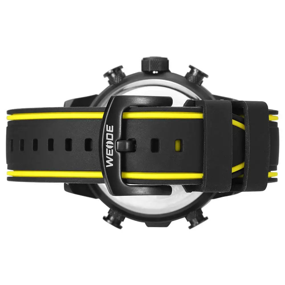 WEIDE оригинальные силиконовые ЖК-цифровые мужские часы спортивные роскошные