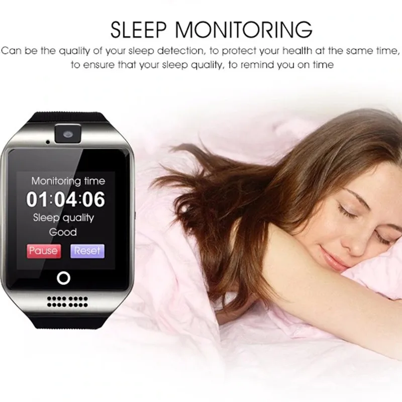 Смарт часы Ataliqi Q18 для мужчин с поддержкой TF sim карты Push сообщение ответ на вызов