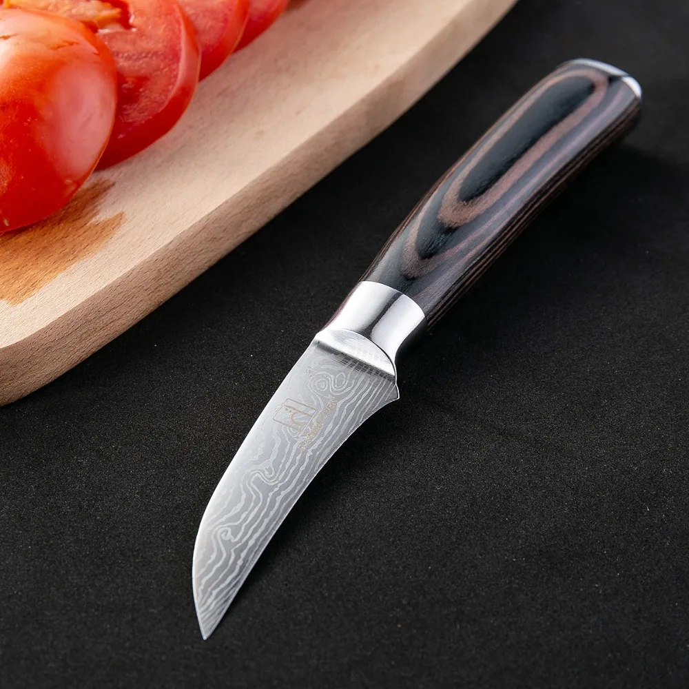 3 5 &quotдюймовый нож для овощей супер sharp Японский деревянной ручкой кухонный