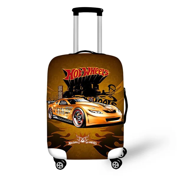 CDZHL424SML Thikin Hot Wheels дорожный багажный чехол для подростков Мультфильм школьный багажник чемодан защитный чехол дорожная сумка Защитная куртка - Цвет: CDZHL424SML
