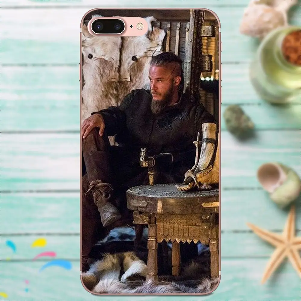 Ragnar Lothbrok Vikings Мода для Apple iPhone X XS Max XR 4 4S 5 5C 5S SE 6 6S 7 8 Plus Мягкий ТПУ горячая