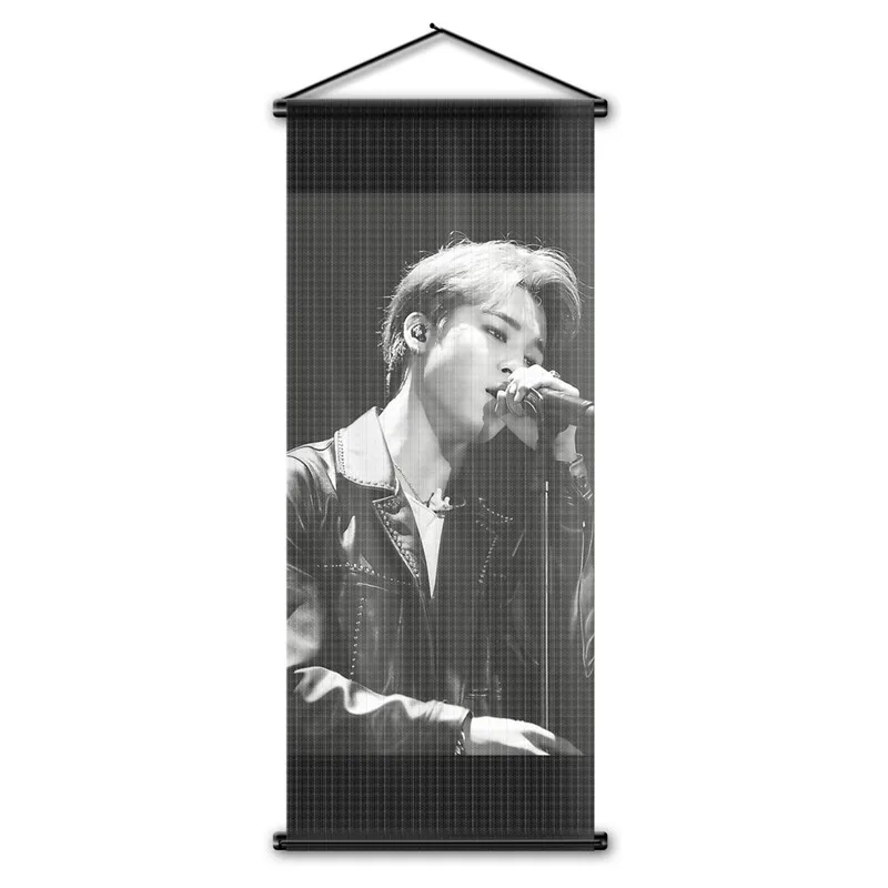 Bangtan мальчики член Decoraltive стены прокрутки полоса флаг БЦ гобелен висит плакат вентиляторы подарки 45x110 см