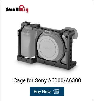 SmallRig A6400 клетка DSLR камера клетка для sony A6000/A6300/A6400/A6500 С Meike MK-A6300/A6500 батарейный блок 2268