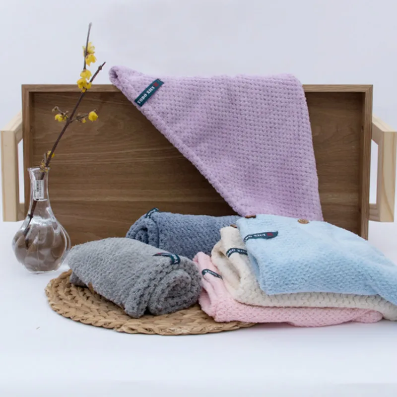 Lady's Magic Quick Dry Hair Towels Lovely Drying Bath Towel Head Wrap Hat Makeup Cosmetics Cap Hari | Дом и сад