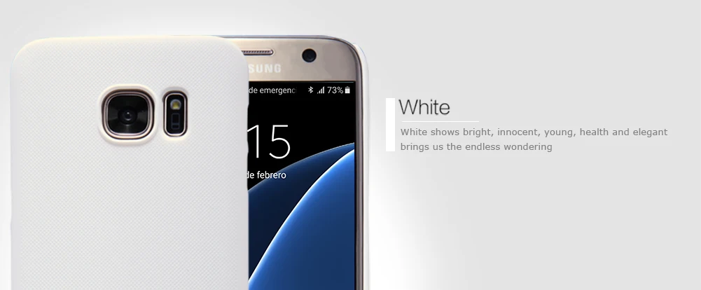 Матовый чехол NILLKIN для samsung Galaxy s7(5,1 дюйма) твердый пластиковый чехол на заднюю панель для samsung s7 с подарком