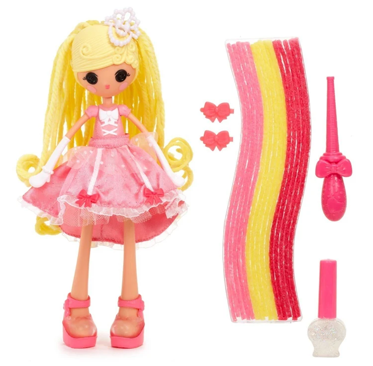 23-25 см Lalaloopsy Girls Crazy Hair Doll совки вафельный конус с маленькими аксессуарами набор девочек кукла подарки с оригинальной коробкой - Цвет: Цвет: желтый