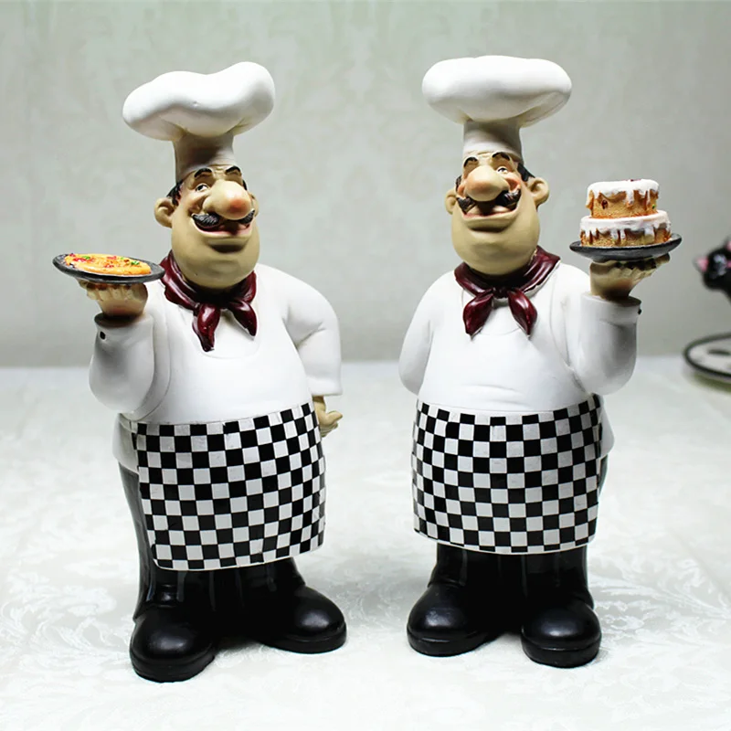 Европейские поварские украшения креативная Смола статуэтка шеф-повара Ресторан