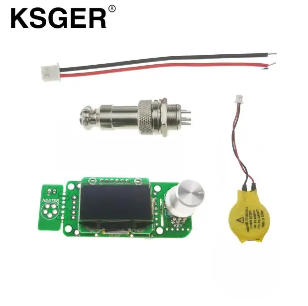 DIY SET 1 KSGER STM32 OLED версия V2.0 T12 контроллер паяльной станции с батареей 9501 набор паяльных ручек Электрические паяльники - Цвет: DIY SET 1