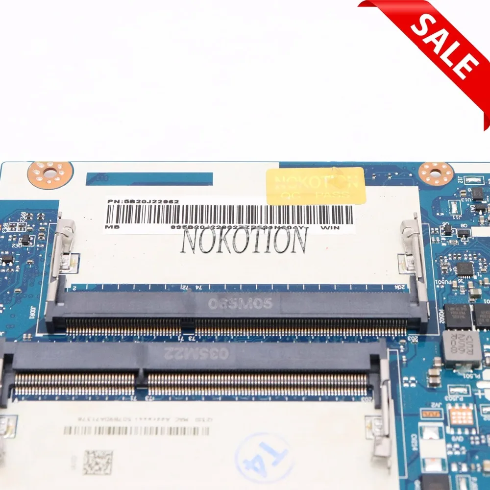 NOKOTION BMWQ3 BMWQ4 NM-A401 5B20J22962 основная плата для lenovo Ideapad G51-35 материнская ноутбука A4-7210 ЦП