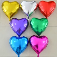 50pcslots wholesales 10 inch heart shape aluminum foil balloons birthday wedding party decoration balloon