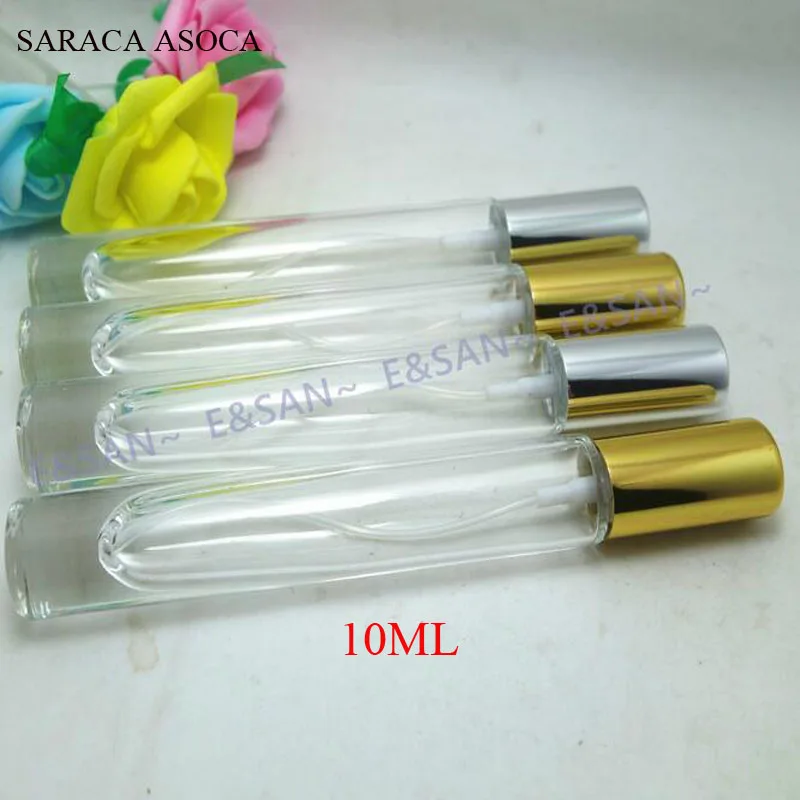 100pcs/lot 10ml Glass Perfume Bottles Frosting Spray Glass Refillable Bottles