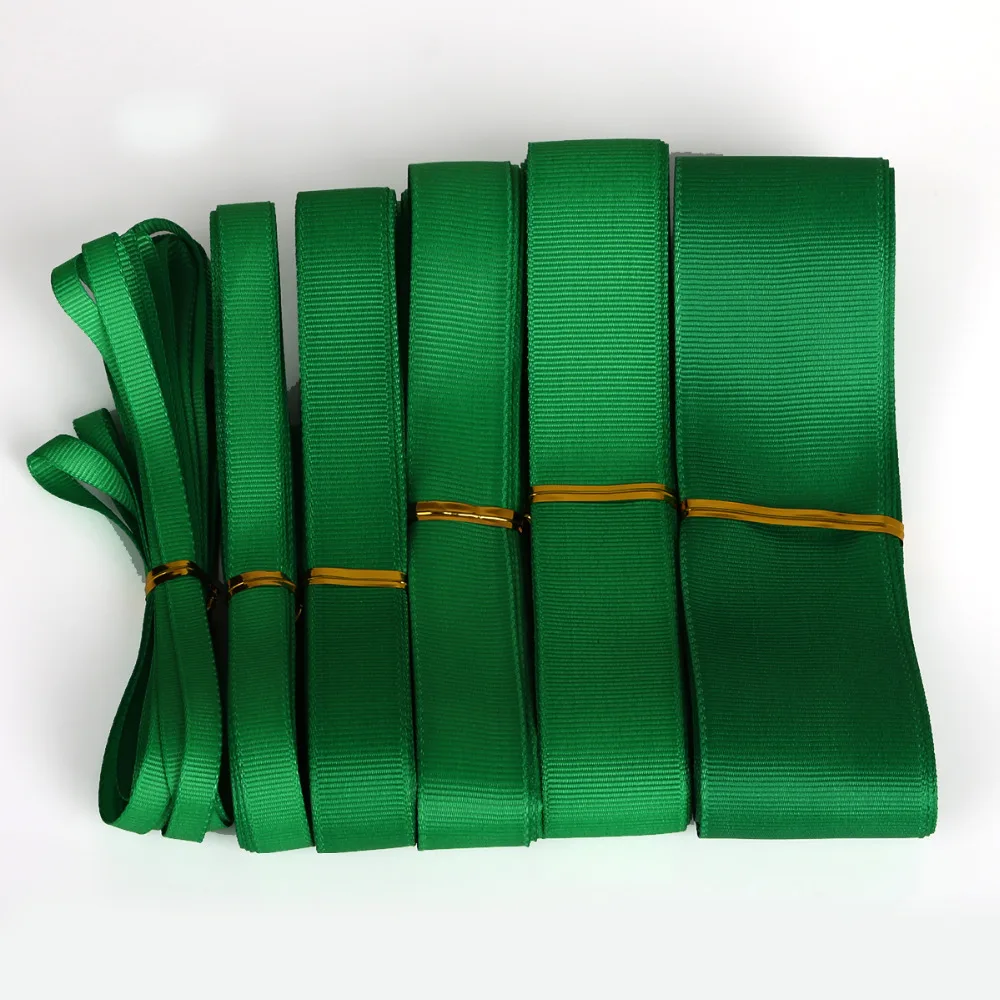 Репсовая лента зеленого цвета 5 ярдов/партия для украшения свадебвечерние НКИ и