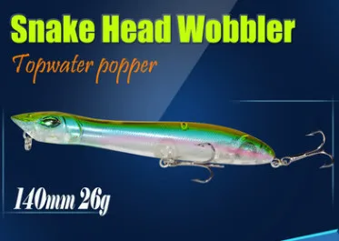 Ufishing Topwater приманка поппер для рыбалки приманка 26 г 13 см 3 D красные глаза рыболовные воблеры новые Isca искусственные тройные Крючки Peche Leurre - Цвет: 9