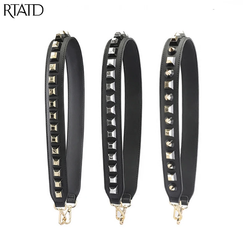 Женская сумка с ремнем rтатd из спилка длинный ремень заклепками аксессуары для