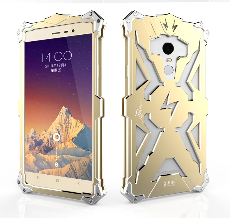 Алюминиевый армированный чехол Тор для Xiaomi Redmi Note 4X 4 3 2 телефона с изображением