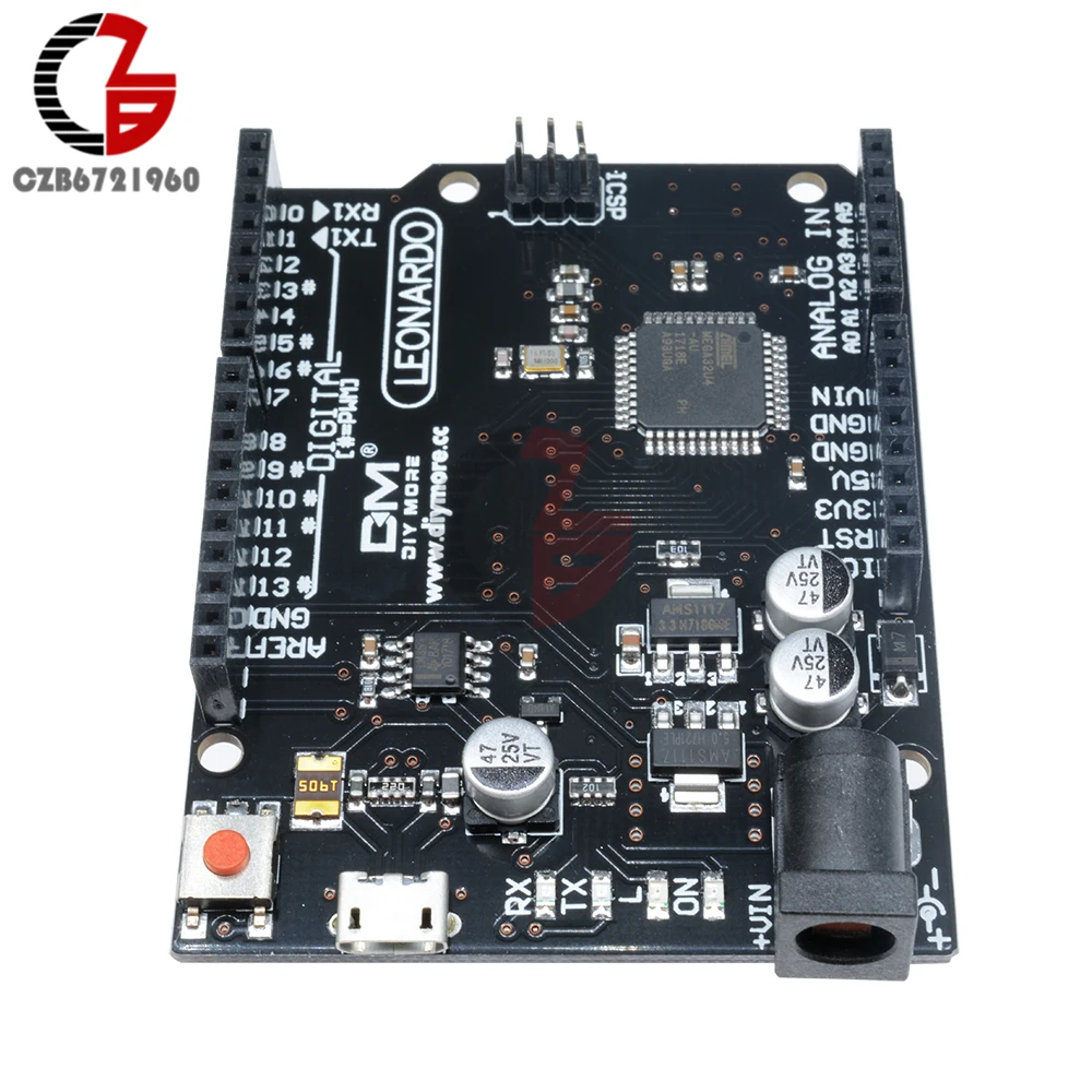Умная электроника DC 5 в цифровой Леонардо R3 Atmega32u4 PVM макетная плата аналоговый