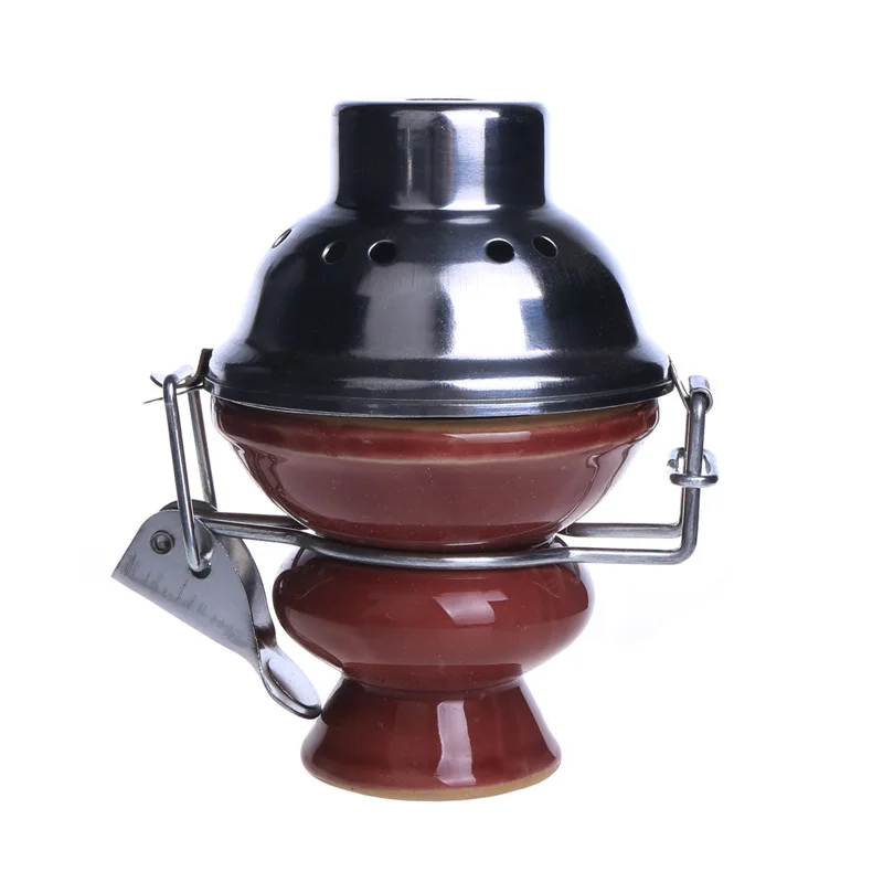 Металлический керамический кальян chicha кальян и 1 шт. держатель угля Хранитель как для стеклянного кальяна