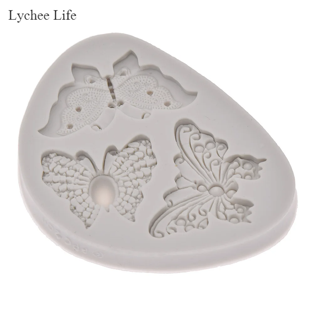 Lychee Life 3D бабочка полимерная глина силиконовые формы сделай сам настенные