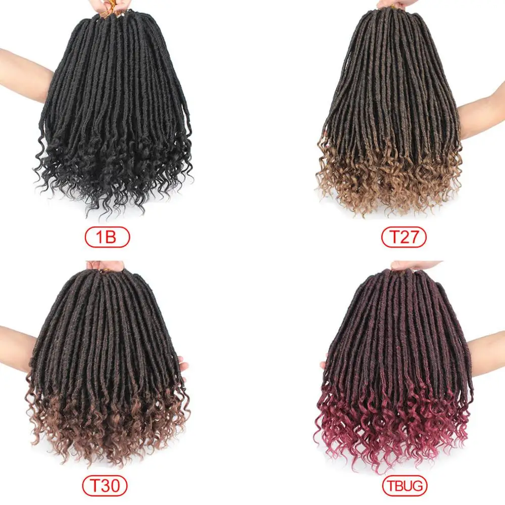 Xtrend синтетическая плетеная коса Faux Locs Curly Omber Hair косы для наращивания в