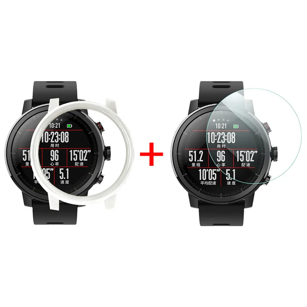 Сменный Чехол из поликарбоната для часов Xiaomi Huami AMAZFIT 2/2S Stratos с защитой экрана