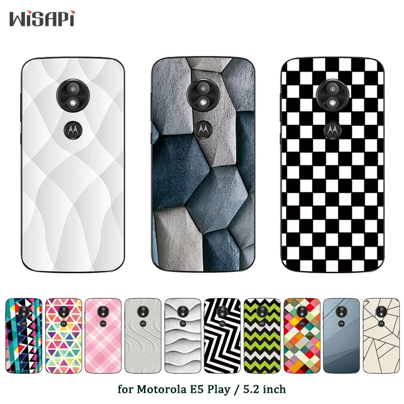 5 2 дюймовый чехол для Motorola E5 Play мягкий силиконовый MOTO E5Play прозрачный из ТПУ с