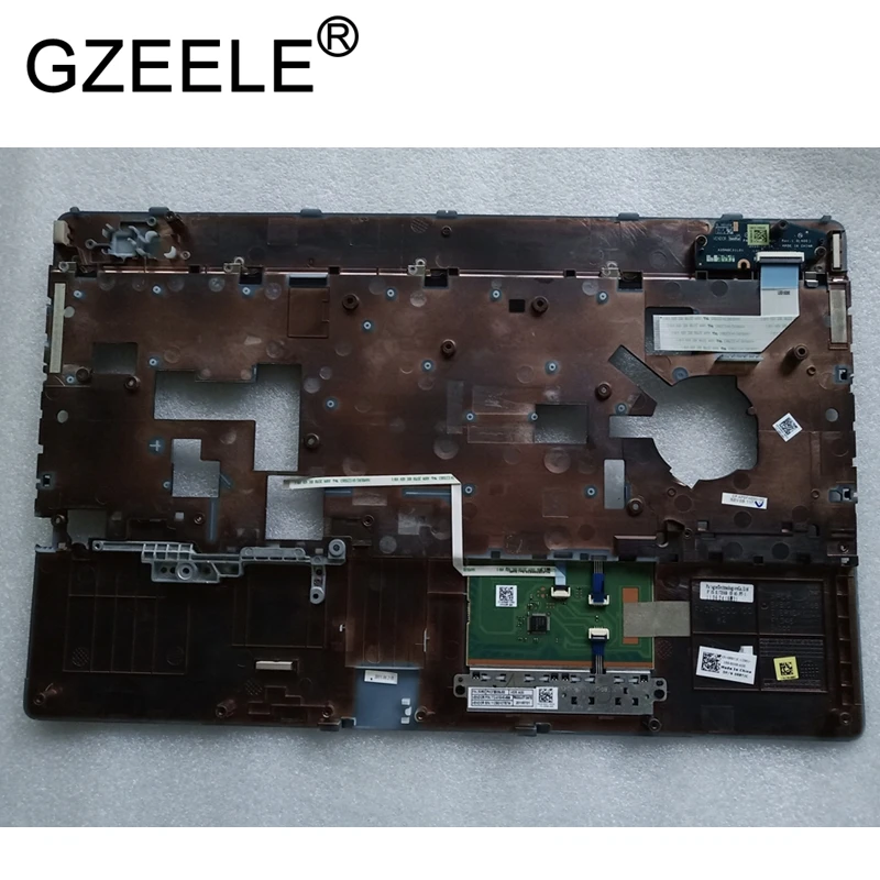 GZEELE для бренд DELL для серии Latitude E6520 и Упор для рук верхний регистр Клавиатура ноутбука верхняя крышка с сенсорным экраном показания черного цвета