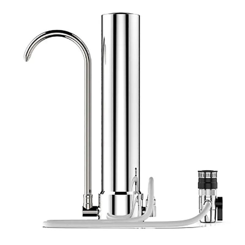 

Desktop Stainless Steel Water Purifier Filtro De Agua Del Grifo Healthy Ceramic Cartridge Kitchen Water Tap Faucet Filter